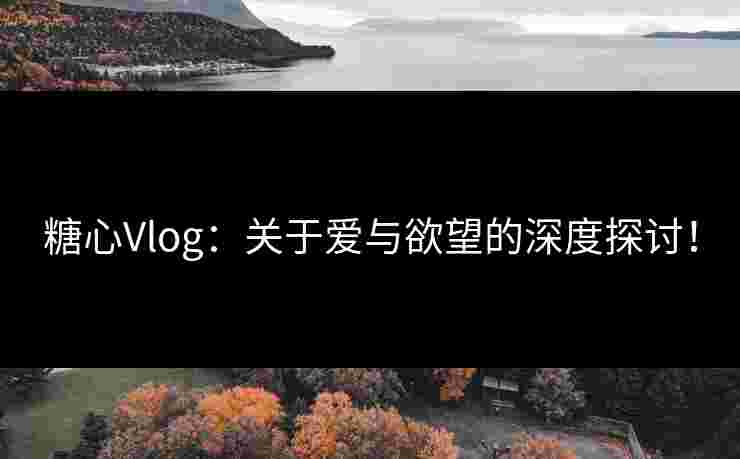 糖心Vlog：关于爱与欲望的深度探讨！