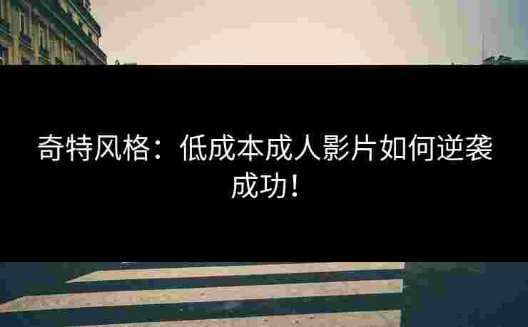 奇特风格：低成本成人影片如何逆袭成功！